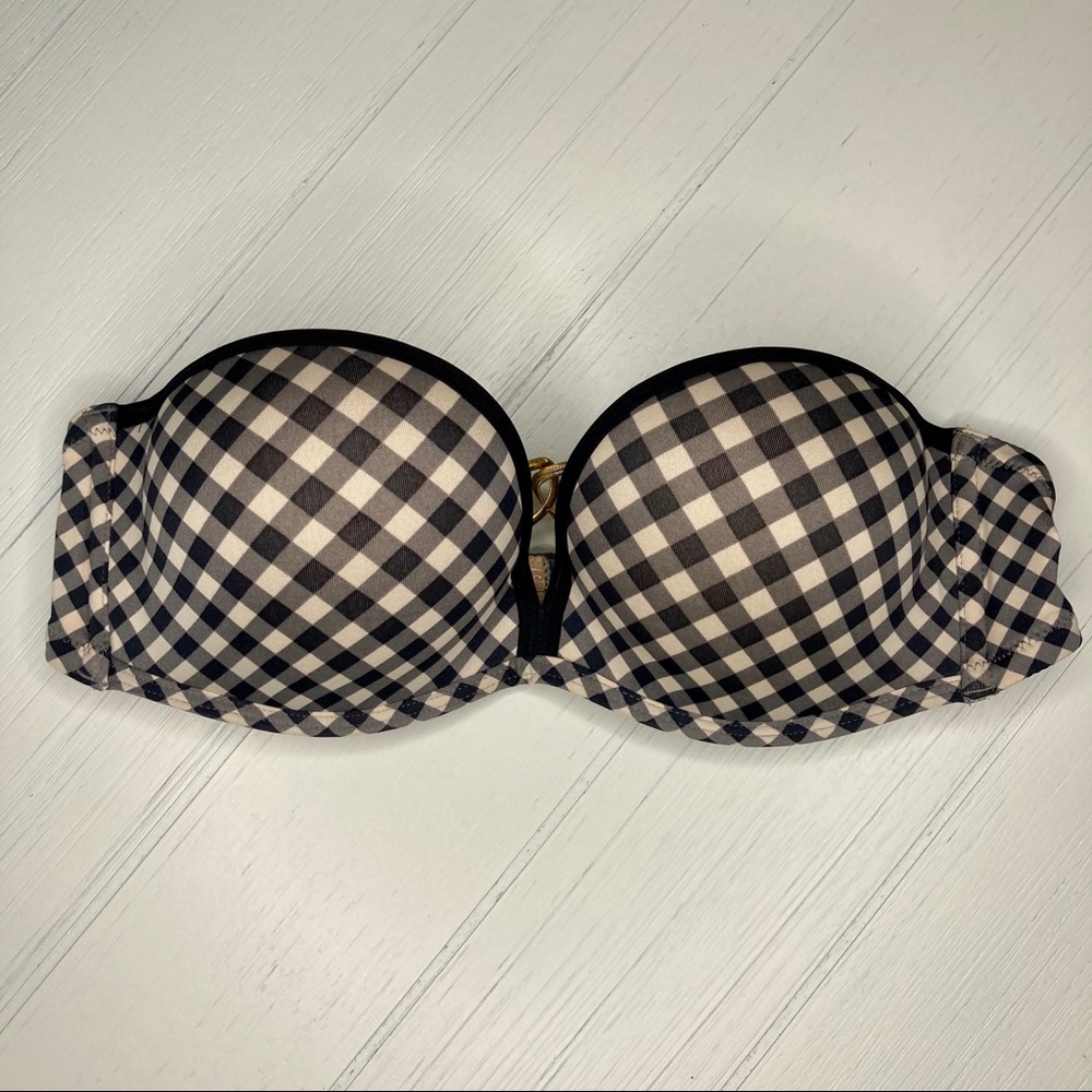 Victoria’s Secret Push Up Plaid Bombshell Bikini Top